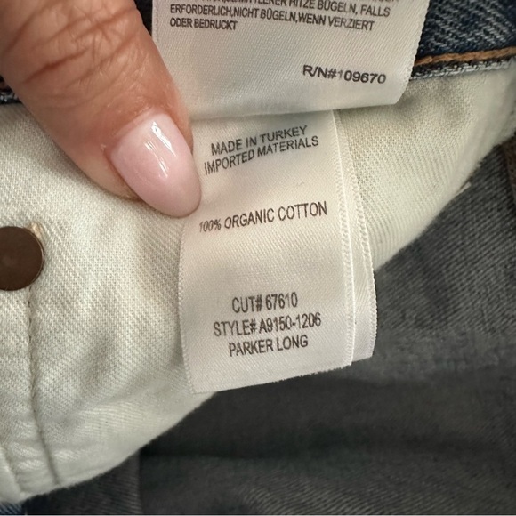 AGOLDE Parker Long Low Slung Vintage Straight Jeans Sz 32 - Picture 15 of 15